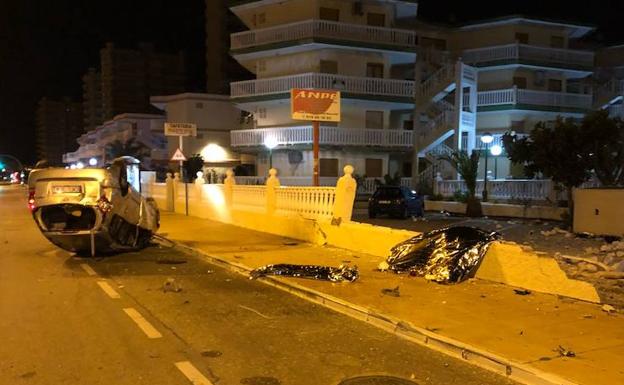 Estado en el que quedó el vehículo en el que viajaba el fallecido. /LV