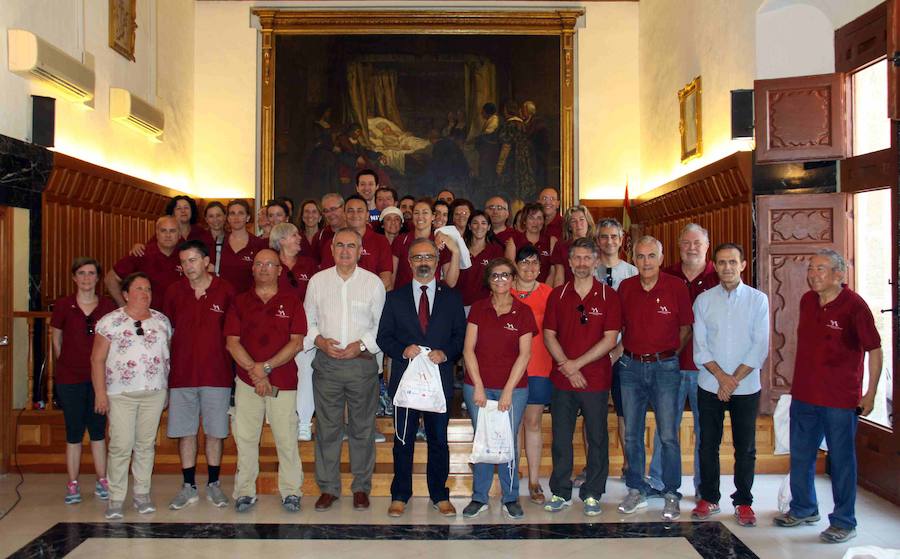 Recepción oficial en el Salón de Plenos. /AYTO. CARAVACA