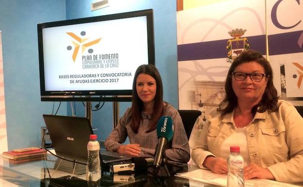Julia Giménez y Visitación Espallardo. /SDC