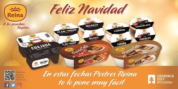 Imagen de la campaña de Navidad de Postres Reina. /SDC