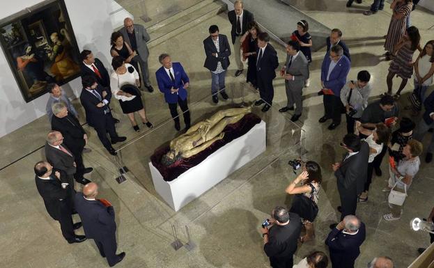 Un momento de la inauguración de la exposición 'Signum'.
