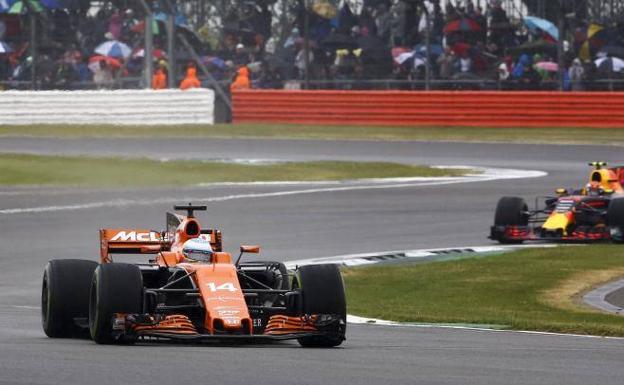 Fernando Alonso, en Silverstone. /Efe