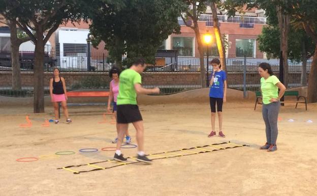 Participantes en los Lunes Saludables.