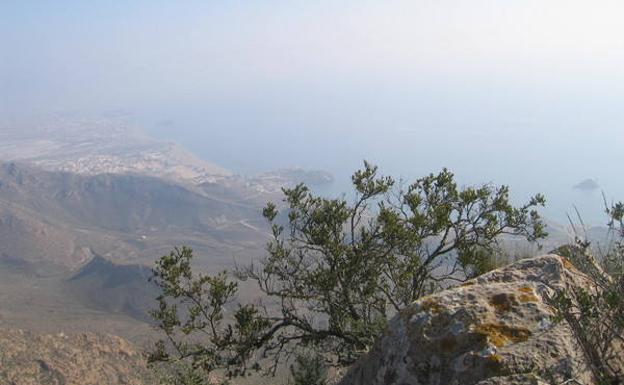La costa mazarronera, desde la cumbre.