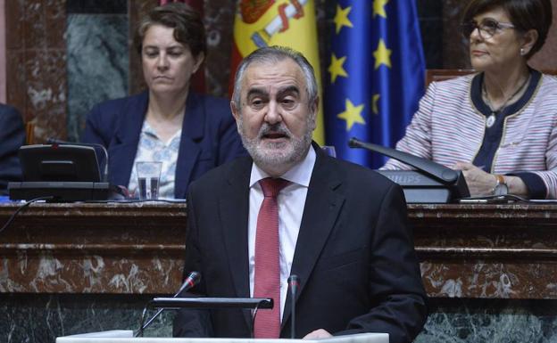 González Tovar, en la Asamblea Regional. /Nacho García / AGM