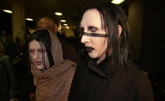 Twiggy Ramirez y Marilyn Manson./Ap