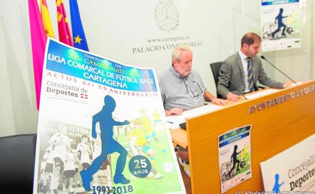 Eduardo Armada y Ricardo Segado, en la presentación de los actos./Ayuntamiento Cartagena