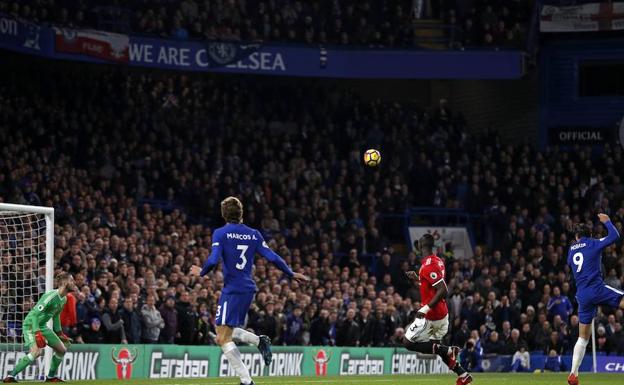 Morata remata a gol./AFP