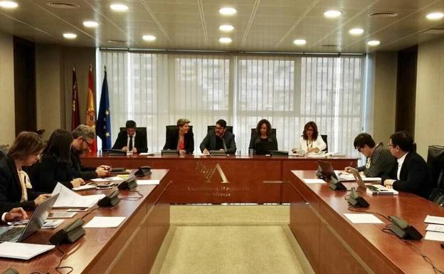 Comparecencia de Noelia Arroyo en la Asamblea. /CARM