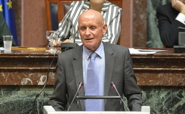 Domingo Coronado, en la Asamblea Regional./Antonio Gil / AGM