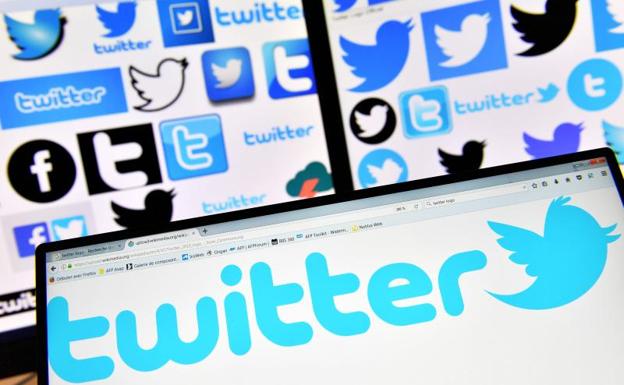 Varios logos de Twitter./Afp