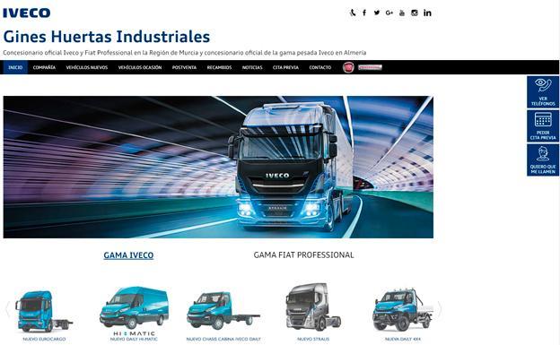 Ginés Huertas Industriales Iveco estrena web