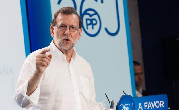 Mariano Rajoy, en su anterior visita a la Región en junio de 2016. /Juan Carlos Caval / AGM