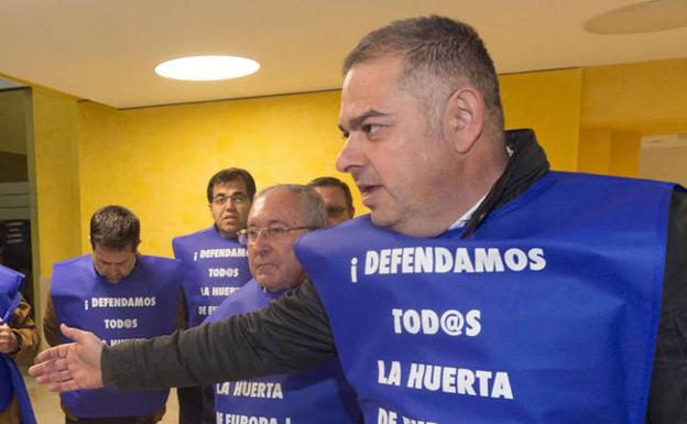 Jiménez, durante la protesta del pasado 13 de diciembre./Efe