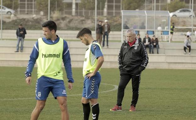 Fabri González durante un entrenamiento. /S.M.Lario/ AGM