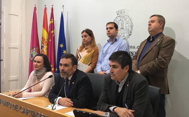 Rueda de prensa de José López, este lunes. /Antonio Gil / AGM