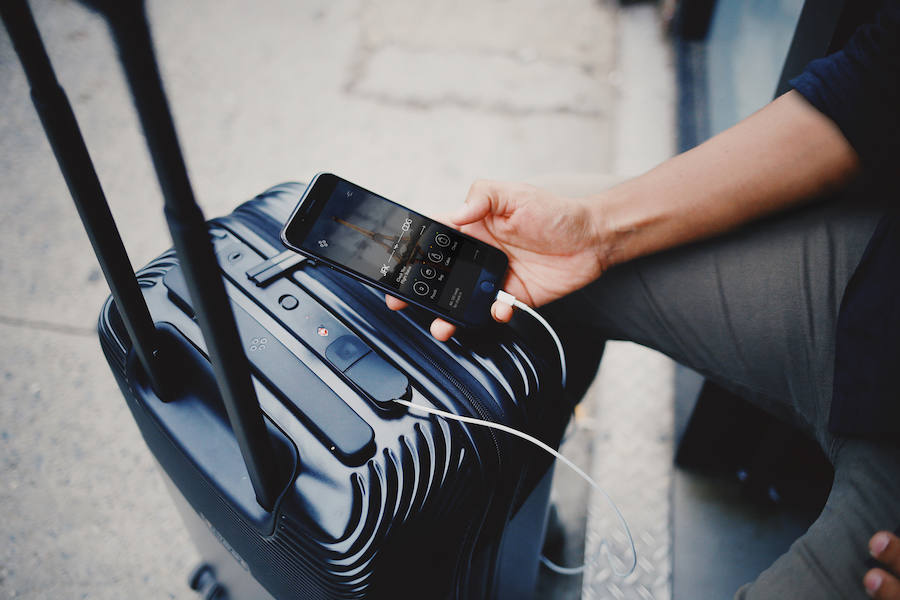 Una maleta Bluesmart./