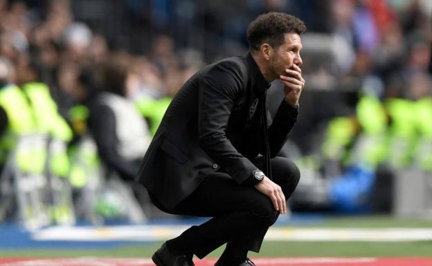 Diego Pablo Simeone, entrenador del Atlético de Madrid. /Afp