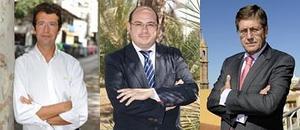 Juan Carlos Ruiz, Pedro A. Sánchez y Juan Bernal, posibles candidatos a suceder a Valcárcel./