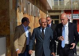 Garre a su llegada al Consistorio sanjaviereño. :: Ayto. San Javier/