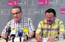 Los ediles socialistas Rafael Ruiz y Manuel Soler. Foto: LV/