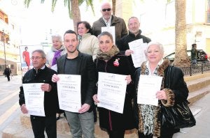 Organizadores y la lucha contra el cáncer en la presentación del concierto. ::
PACO ALONSO / AGM/