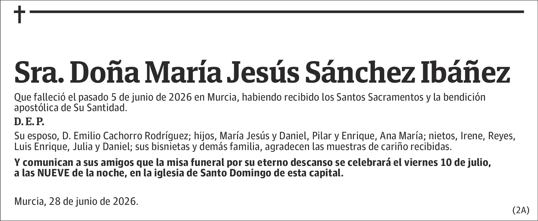 María Jesús Sánchez Ibáñez