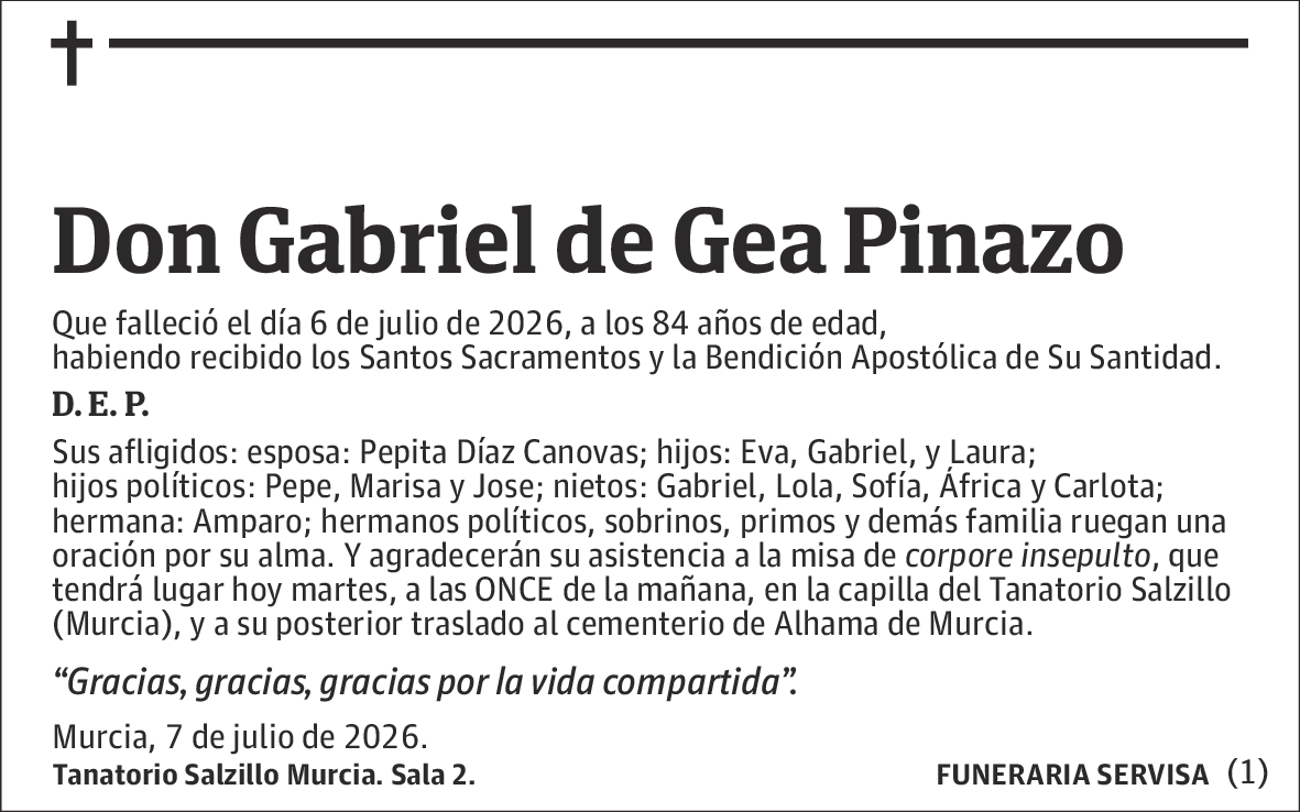 Gabriel de Gea Pinazo