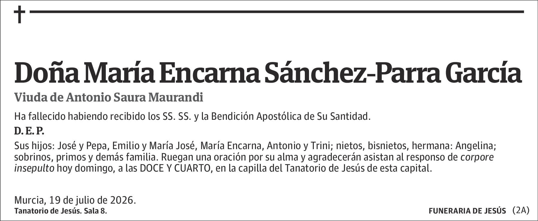María Encarna Sánchez-parra García