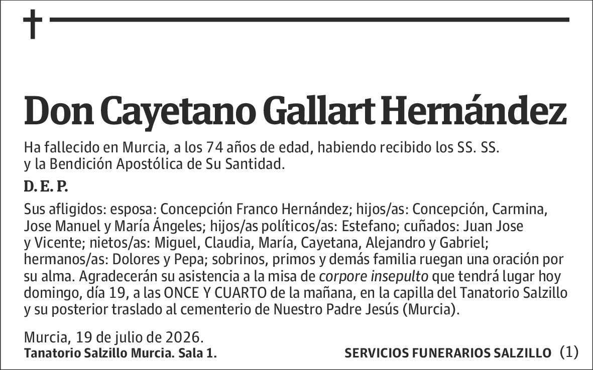 Cayetano Gallart Hernández