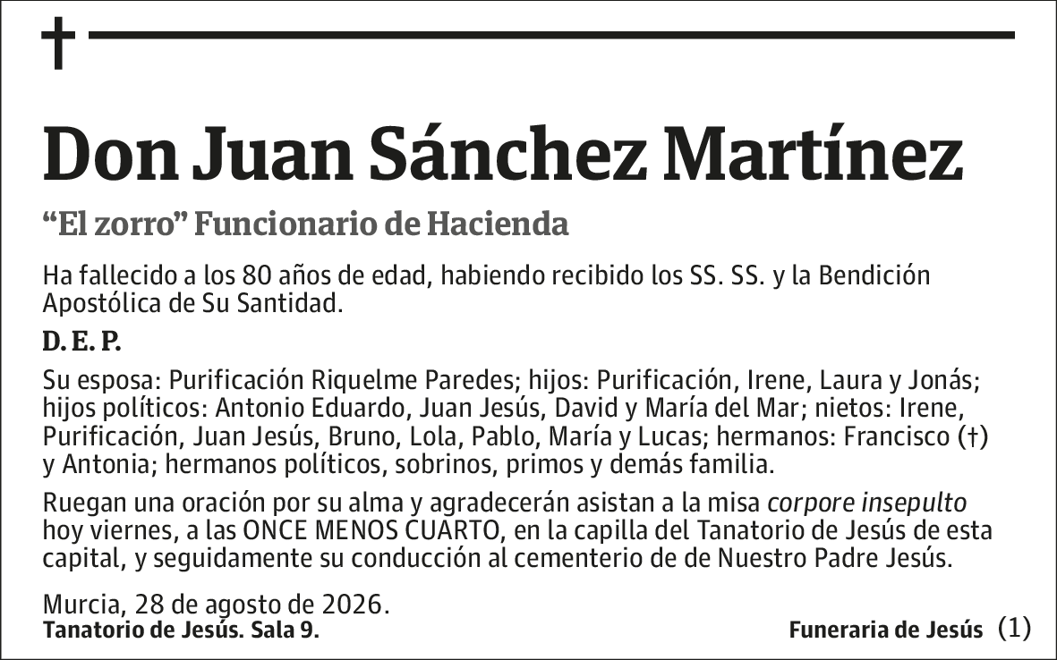 Juan Sánchez Martínez