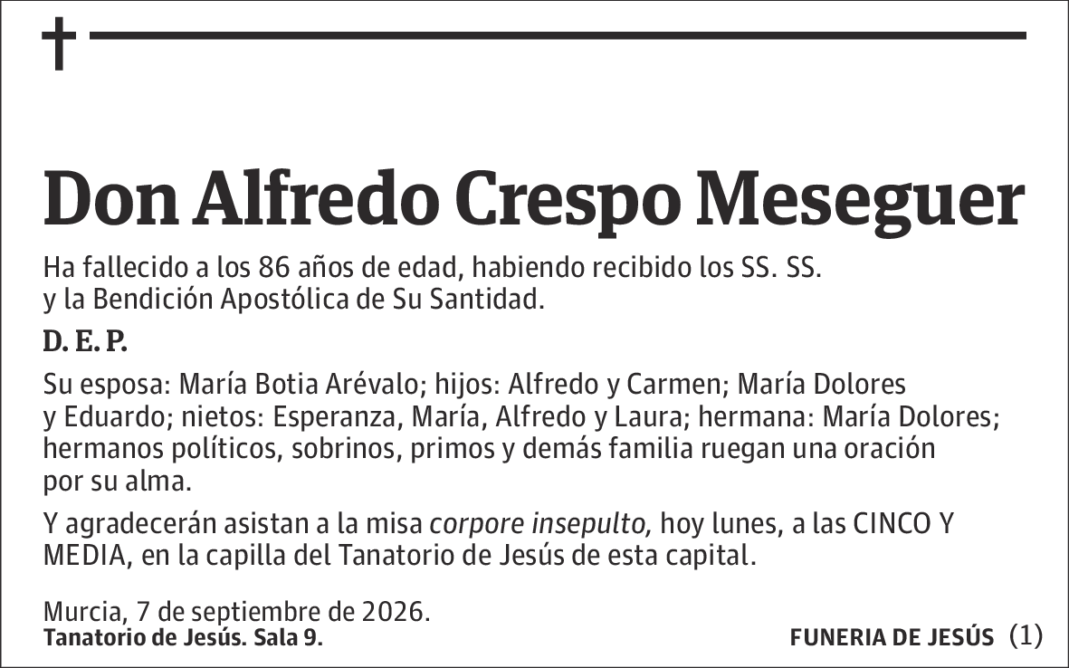 Alfredo Crespo Meseguer
