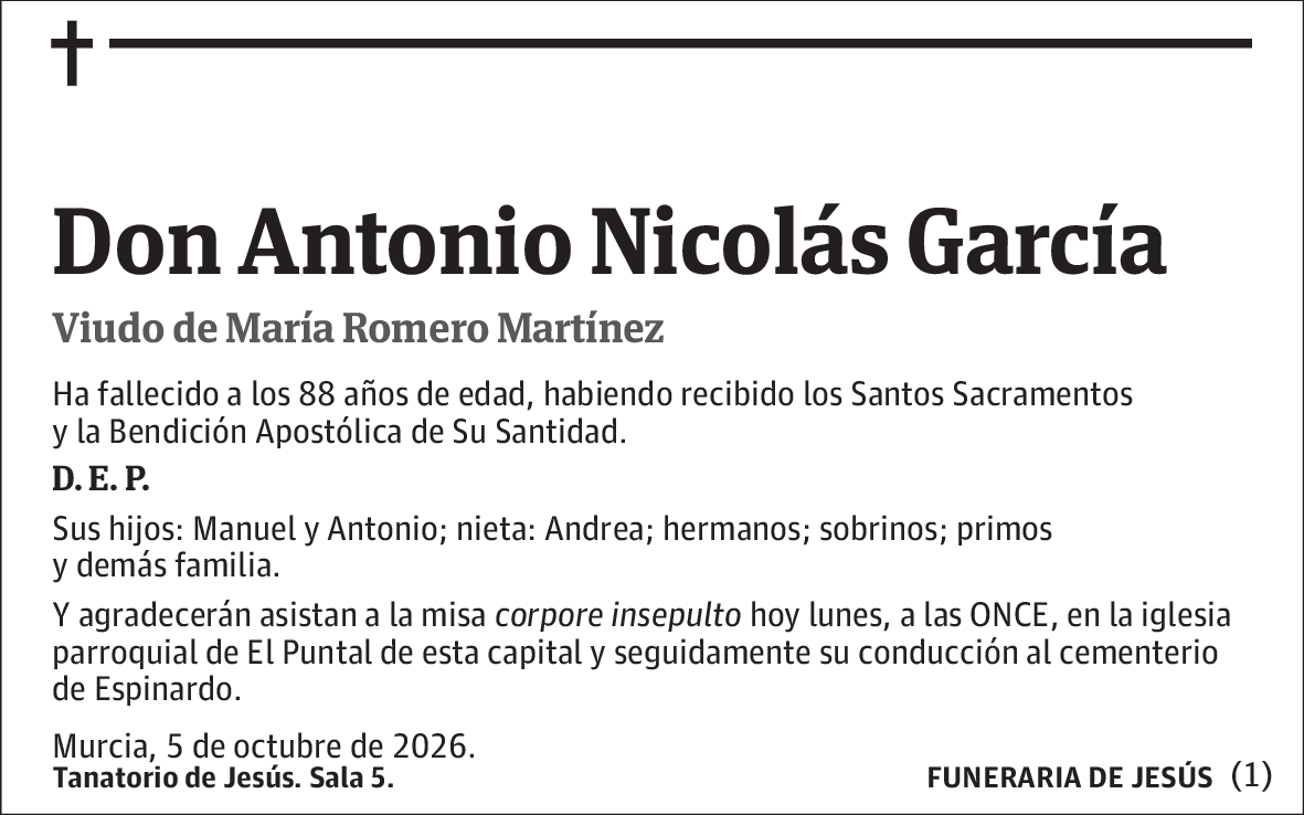 Antonio Nicolás García