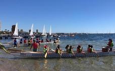Emoción a toda vela en la final de las regatas escolares en el Mar Menor