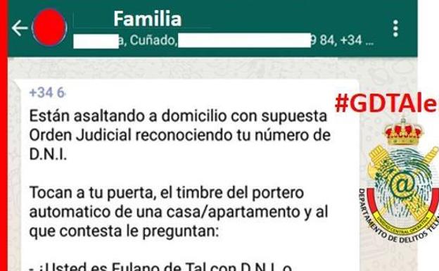 La Guardia Civil Advierte Sobre La Cadena De Whatsapp Que Esta