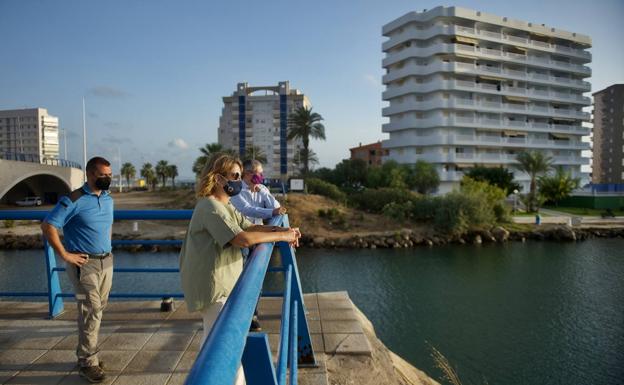 Minister Teresa Ribera, during her last visit to the Mar Menor in August 2021.