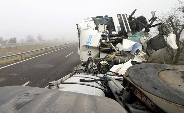 State in which one of the trucks involved in the accident was left.