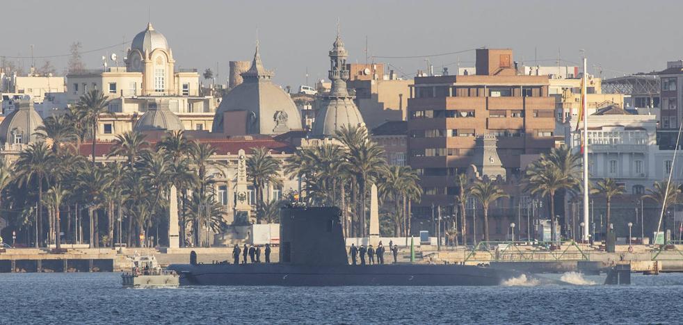 El submarino &#39;Tramontana&#39; regresa a Cartagena tras el positivo por Covid de un marino de su dotación