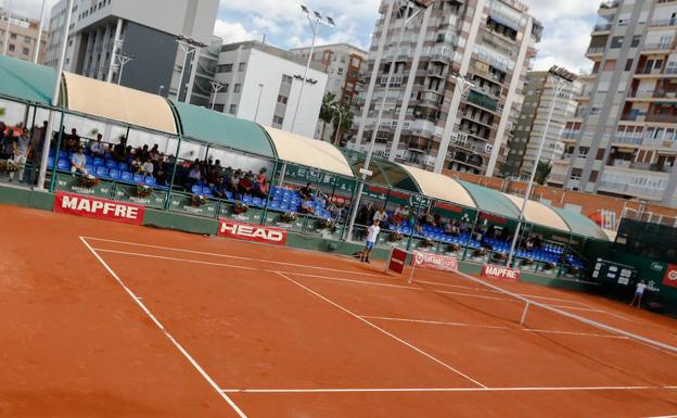 The courts of the Real Murcia Tennis Club, in a file image.