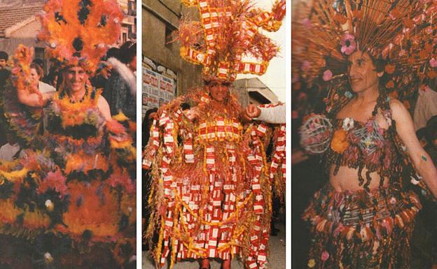 Pepe 'El Mislán', dressed in three of his costumes.