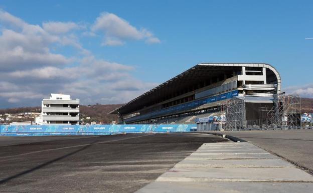 View of the Sochi circuit, which was going to host the Russian GP. 