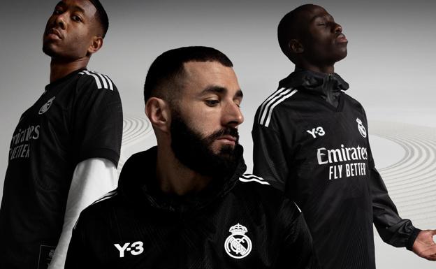 Karim Benzema, between David Alaba and Ferland Mendy. 