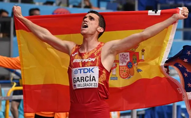 Mariano García, this Saturday, celebrates his triumph.