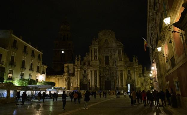 Murcia Cathedral turns off its lights for 'Earth Hour'