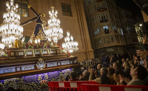Procession of the Holy Burial, this Good Friday, in Cartagena.