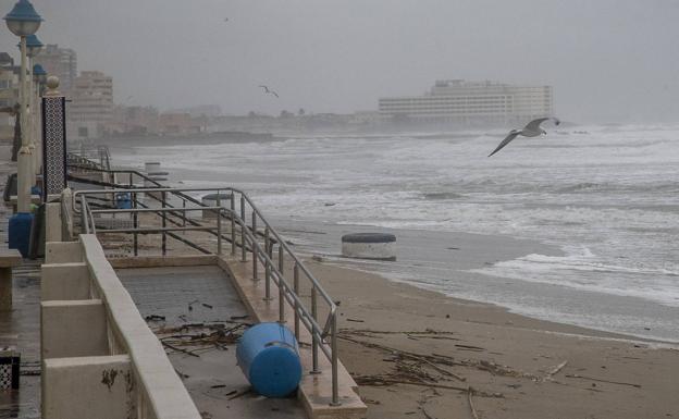 Damage in Cabo de Palos, at the beginning of April.
