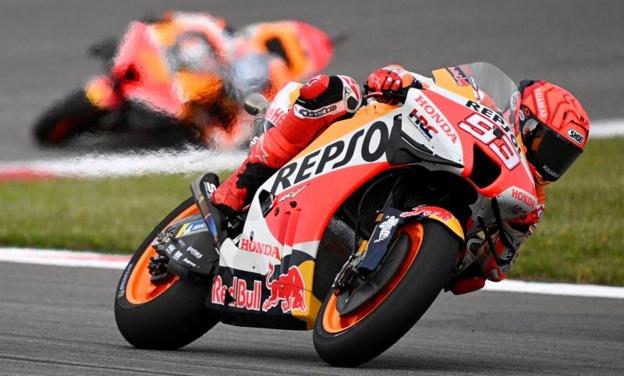 Marc Márquez, during the race in the Algarve.