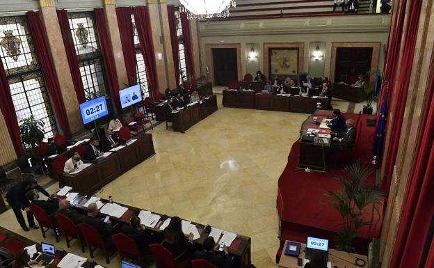 Plenary session of the Murcia City Council.
