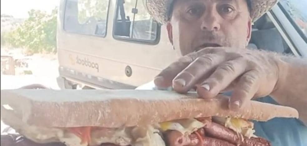 Ginés ‘Corregüela’, the farmer who sweeps Tiktok with his giant sandwiches, will visit El Palmar