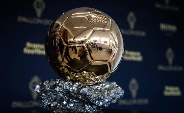 The trophy accrediting the winner of the Ballon d'Or. 